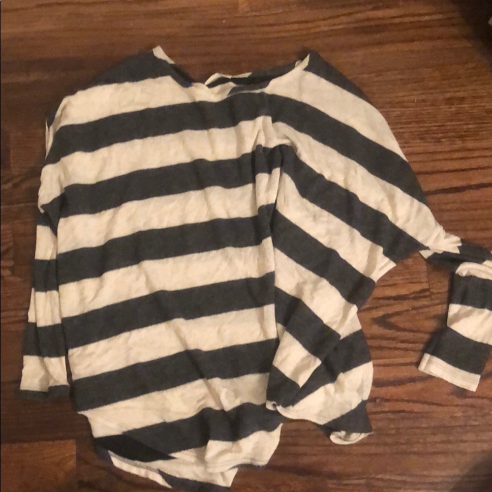 black and white striped shirt